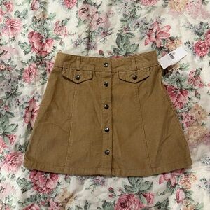 bdg brown corduroy skirt